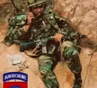 Jorge during his Army service with the 82nd Airborne