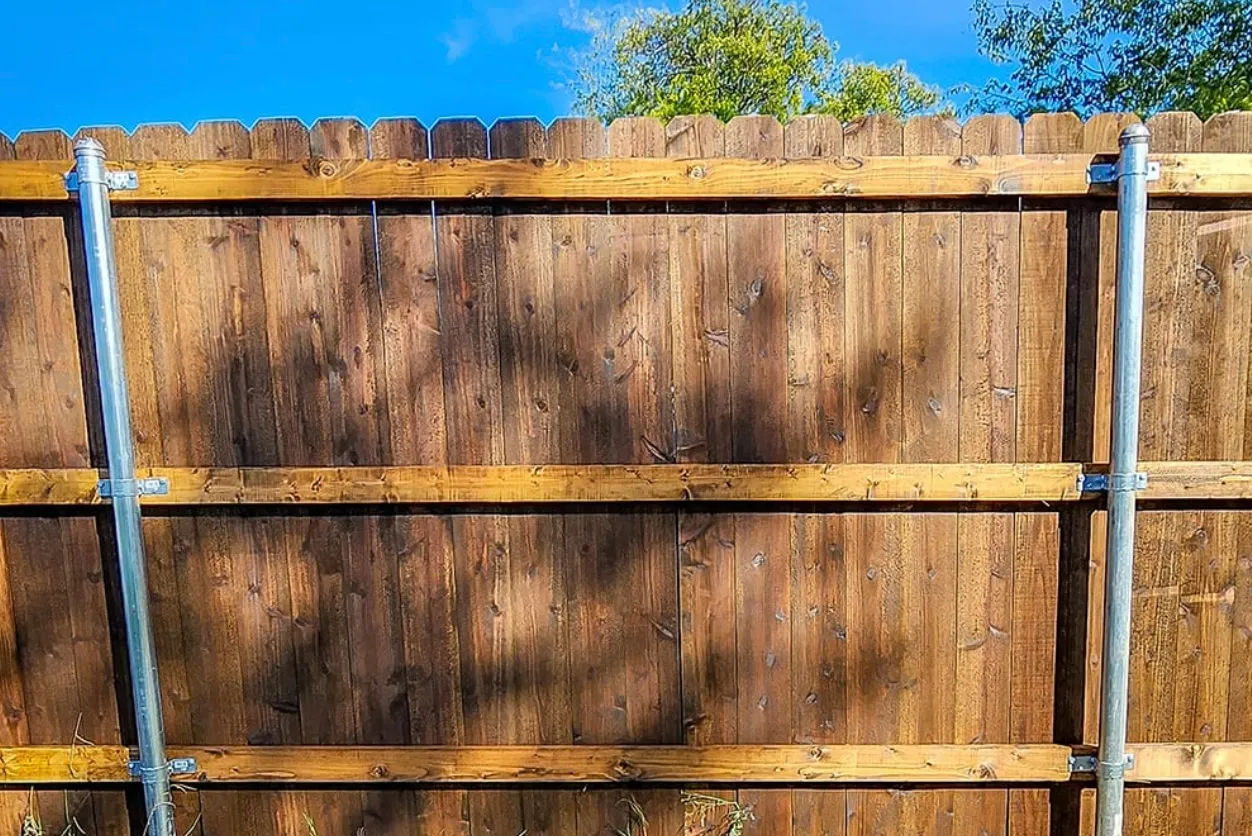 The Zion 6 ft dog eared Japanese cedar fence in DFW, photo 5