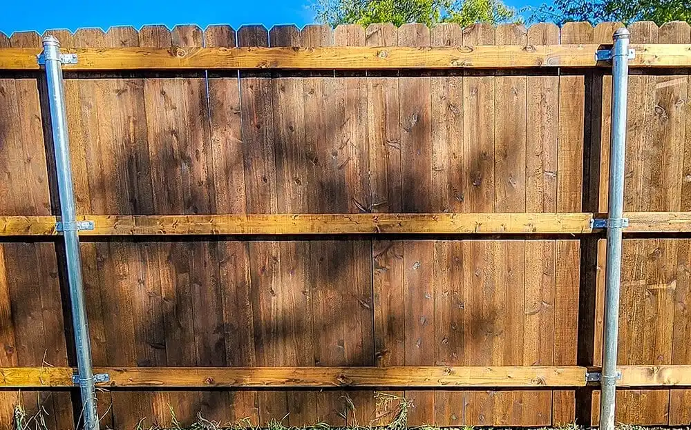 The Zion 6 ft dog eared Japanese cedar fence in DFW, photo 4