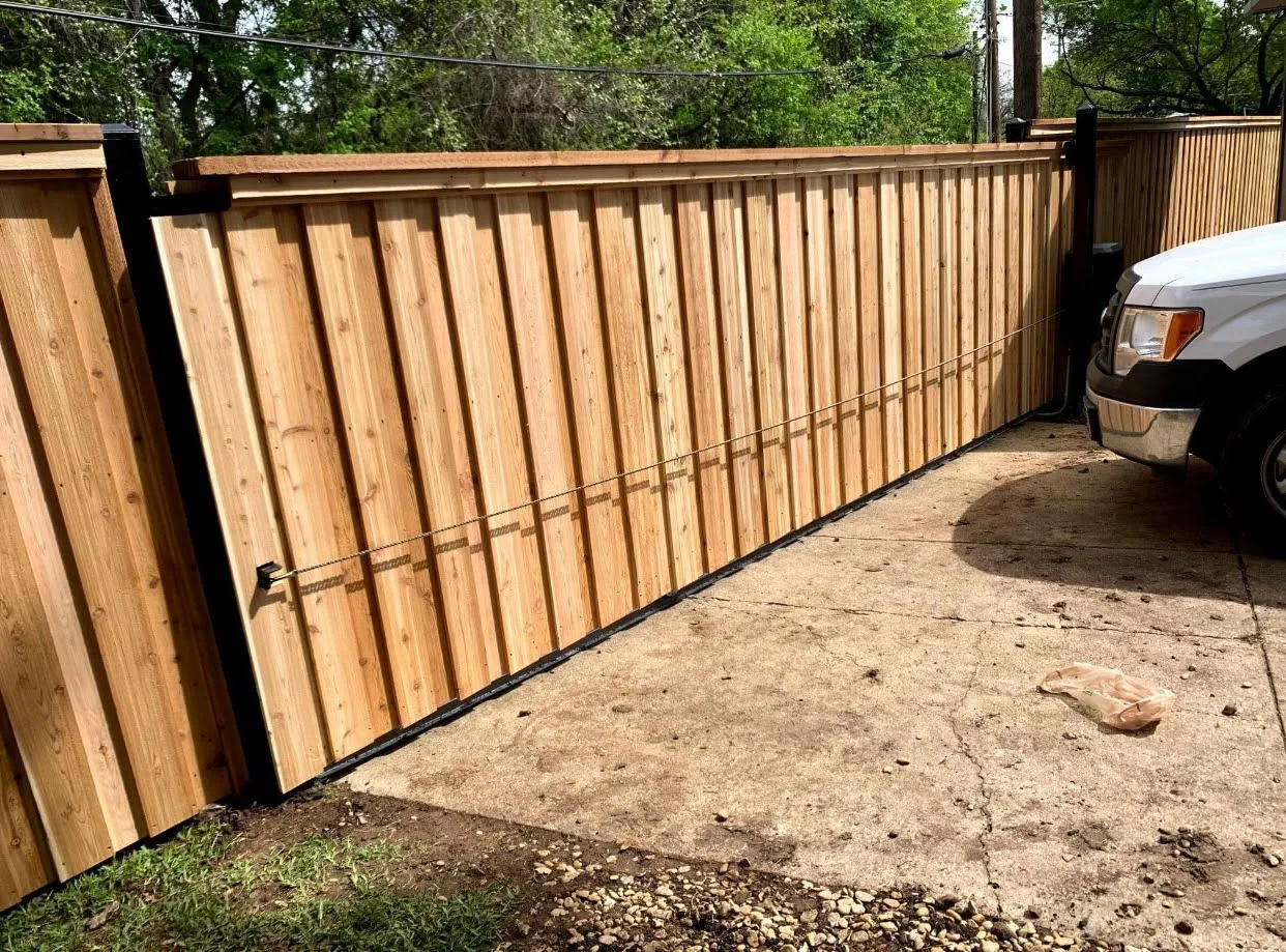 Sliding driveway gate, motorized or manual in DFW, photo 2