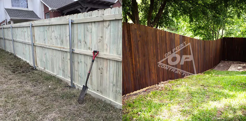 6 ft economic wood fence