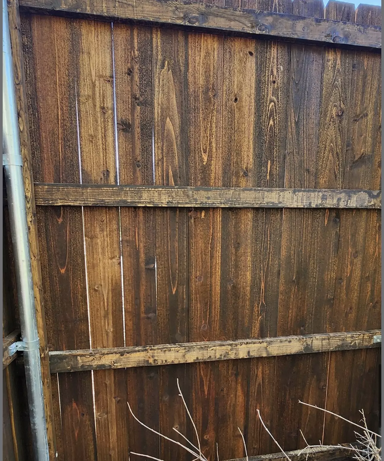 Palo Alto 8 ft dog eared Japanese cedar fence in DFW, photo 3