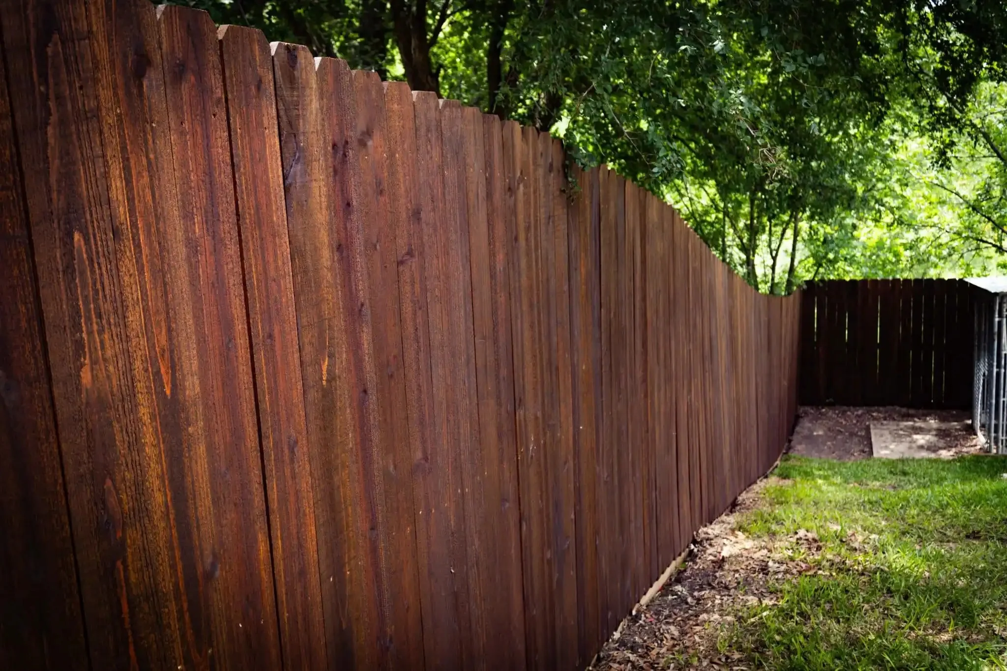Brownstone 6 ft dog eared cedar fence in DFW, photo 5