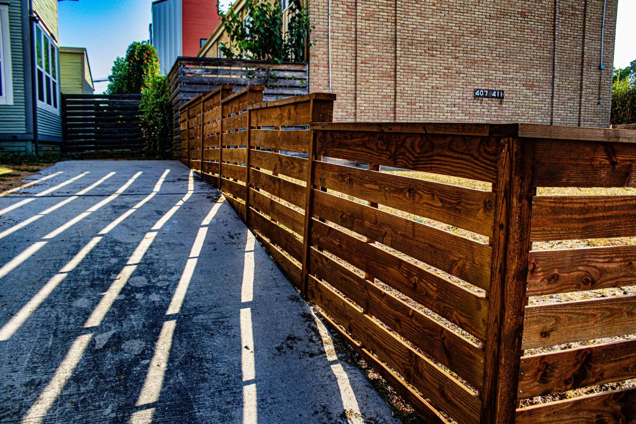Cortado 4 ft horizontal cedar fence with cap in DFW, photo 6
