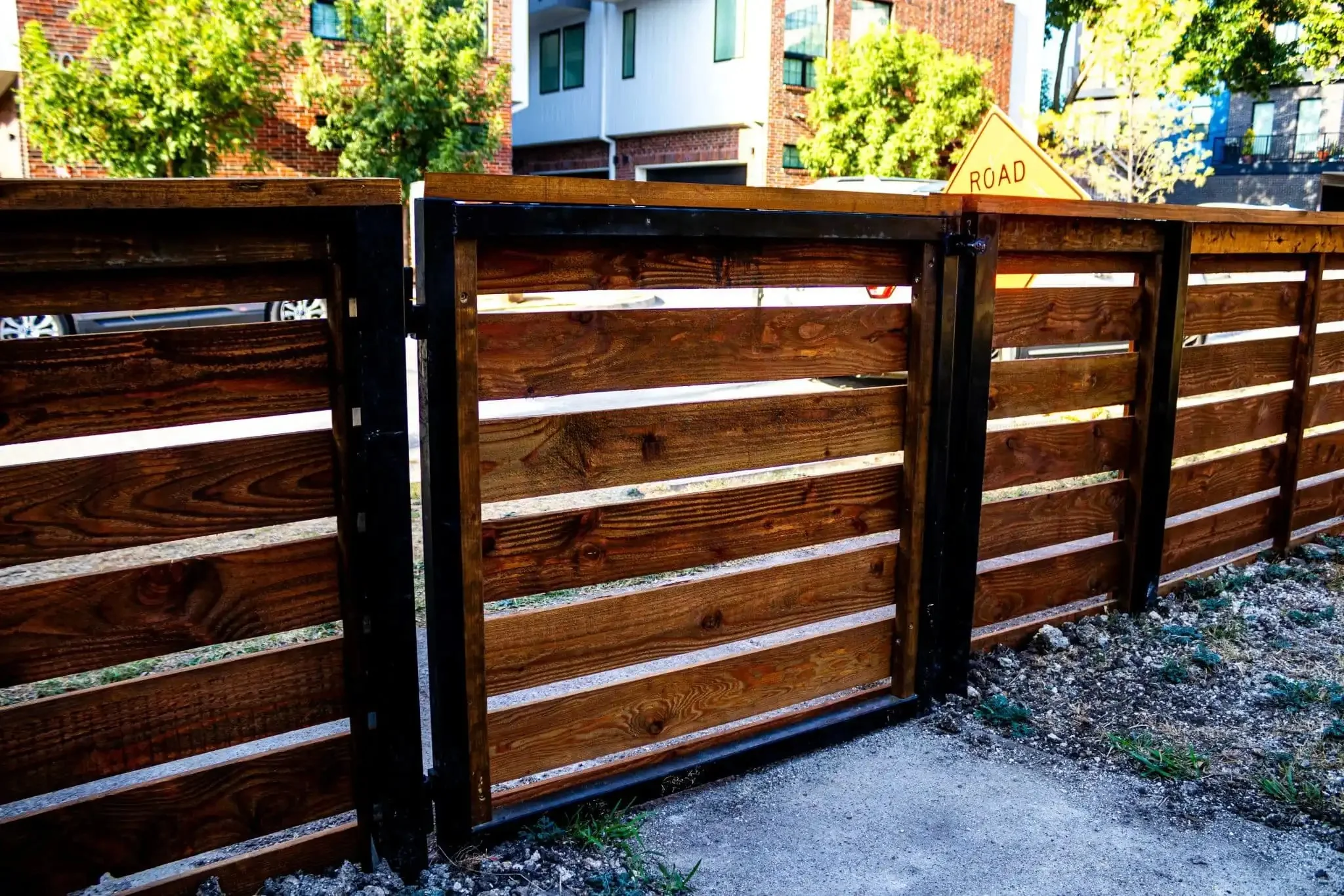 Cortado 4 ft horizontal cedar fence with cap in DFW, photo 8