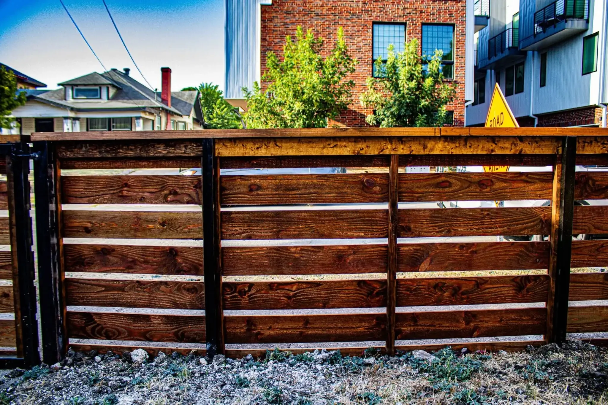 Cortado 4 ft horizontal cedar fence with cap in DFW, photo 13